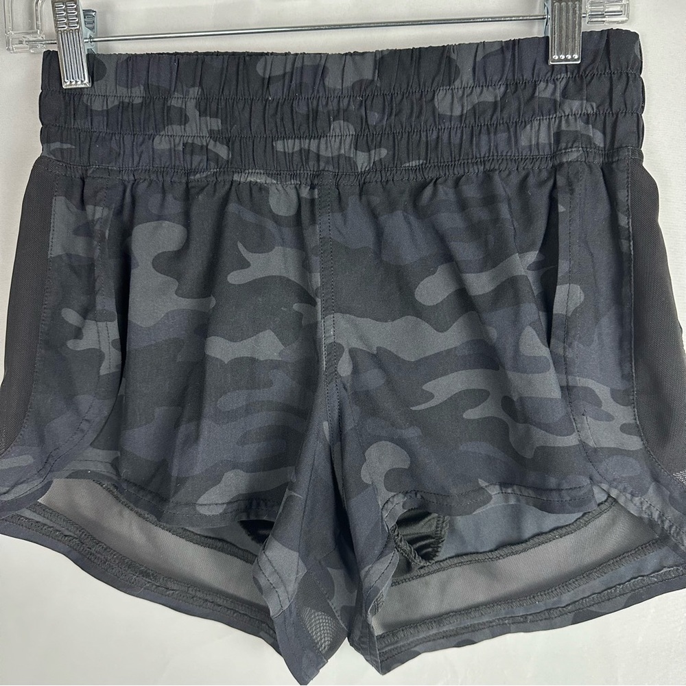 REVIVAL by Altar’d State black camo athletic shorts with mesh detail - size S